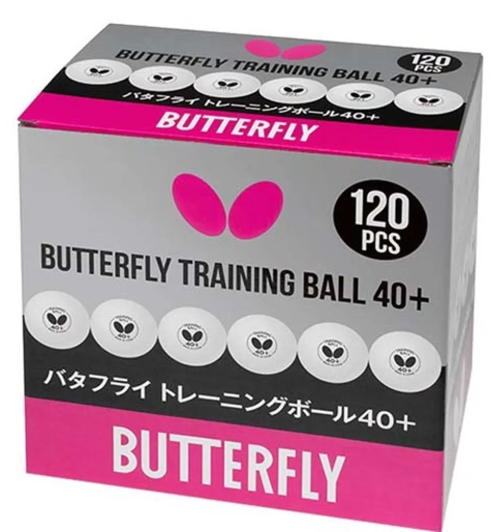 Butterfly Training 40+ Bordtennisbolde, 120 Stk.